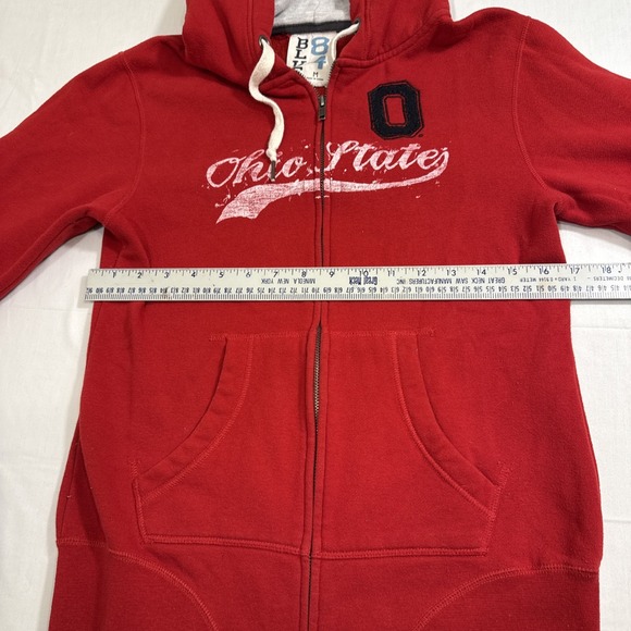 JACKET SWEATSHIRT Ohio State Buckeyes Team Red Zip Logo BLUE 84 WOMEN MEDIUM - Picture 5 of 9
